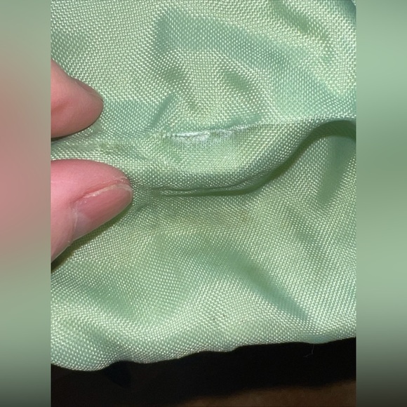 Longchamp Le Pliage Original Foldable Backpack Pretty Green with Brown Leather - Picture 6 of 16